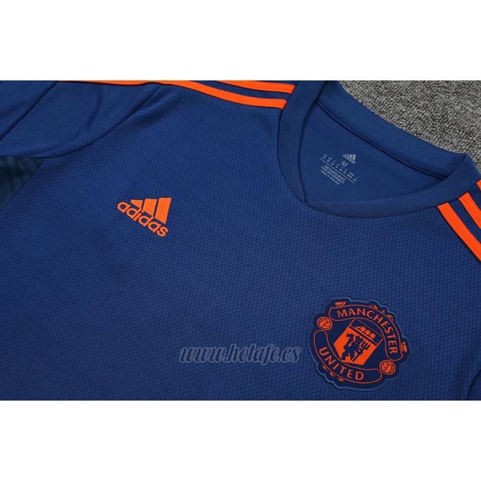 Chandal del Manchester United Manga Corta 2022-2023 Azul - Pantalon Corto